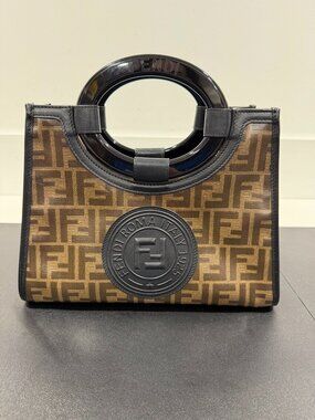 Fendi Runaway Shopping Handbag/Tote Zucca (JB1475)